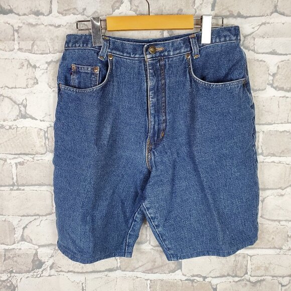 Vintage 80's High Waisted Jean Shorts Size 13 - Picture 1 of 10